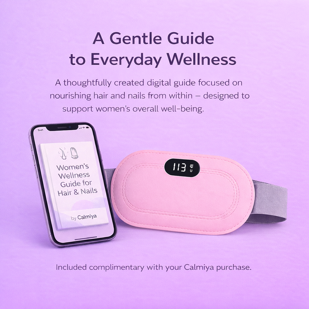 Calmiya™ CrampEase Belt | Smart Heat & Massage for Menstrual Cramp Relief
